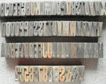 1-5/16" Wood Letterpress Printer Blocks (SL)