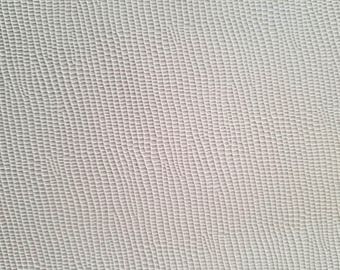 Leather 10" X 12" Cream / Butter Embossed Criss Cross Pattern skin hide