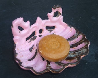 french cast iron enamel soap dish