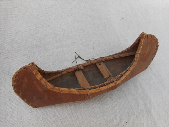 How to make a birch bark canoe ornament