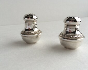 Vintage 1950's Sterling Silver Salt and Pepper Shakers