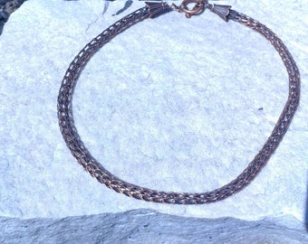 Viking Knit Necklace Antiqued