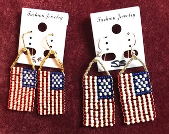 Ameirican Flag Earrings