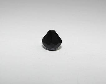 Black Onyx Teardrop 8 by 8 mm faceted. Semi-precious stones. (7995508)
