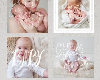 Hello Baby 5x5 Sneak Peek Templates