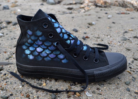 SIRENA Converse dipinti a mano su ordinazione SIRENA Converse dipinti a mano su ordinazione