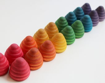 Counting Hives - A Montessori and Waldorf Inspired Wooden Counting and Learning Toy