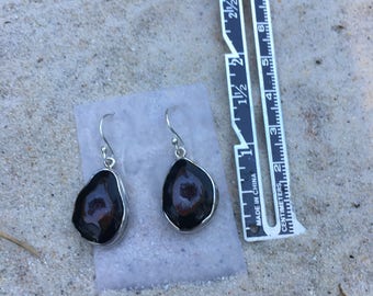 SALE...Tobasco geode earrings