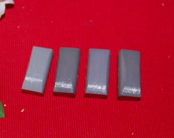 4 gray buttons 4 / 2 cm