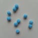 lot de 10 petits pompons de couleur bleu 8mm