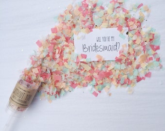 The Original Will You Be My Bridesmaid? Confetti Poppers