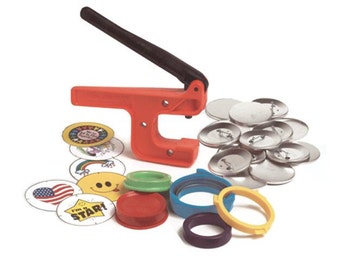 Button-Maker: 2 1/4" Starter Kit - World's Lowest-Priced Button Maker/Button Machine!