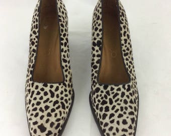 Vintage Franco Sarto Women Animal Print Hair Women Pumps! Made in Brazil! Sz. 7.5