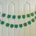 Shamrock Paper Garland, St. Patricks Day, Birthday Party Garlands, Irish Luck, Celebration