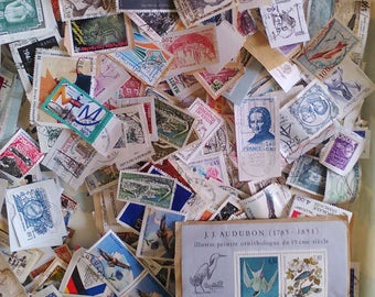 Französisch, Spanisch, alien, Welt Briefmarken, viele 100, gestempelt, manchmal auf Glasscherben, aller Epochen, nicht Sammler, 5 Euro