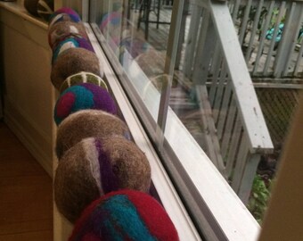 Wool dryer balls - set of three
