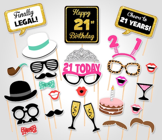 Amazing image pertaining to printable photo booth props birthday Clever image intended for printable photo booth props birthday