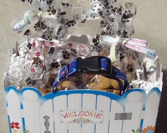 Gourmet Dog Treats - Welcome Home Gift Basket - Dog Treats Organic All Natural Gourmet Vegetarian - Shorty's Gourmet Treats