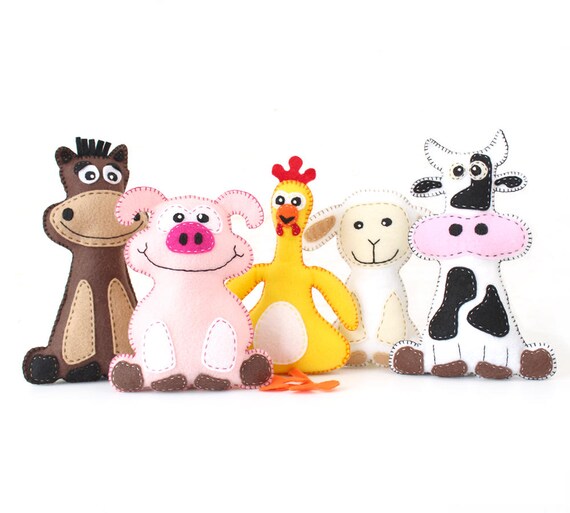 stuffed barnyard animals