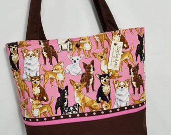 Chihuahua Dogs purse tote bag handbag Bags by April