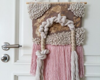 Weaving wall hanging, modern macrame wall hanging, tapestry, boho wall decor