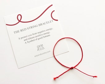 Red String Bracelet / Red String Protection Bracelet / Amulet Red String Kabbalah Red Bracelet / Friendship Bracelet
