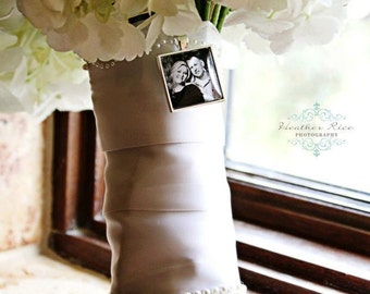 Bridal Charm, Wedding Bouquet Charm, Custom Photo, Memorial Charm, Bridal Jewelry, Sympathy Charm