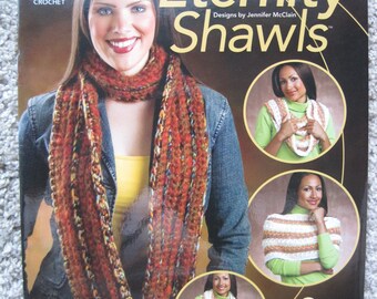 Crochet Pattern Book - Eternity Shawls - Annie's Attic #875552