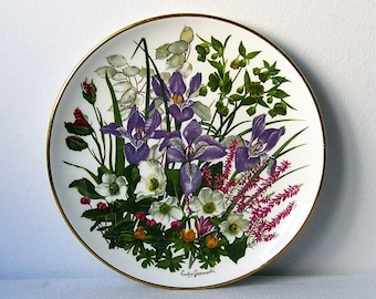 Collection plate, English China, FRANKLIN PORCELAIN, made in ENGLAND, antique porcelain,