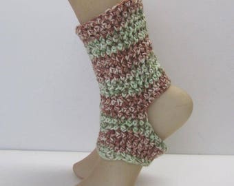 Yoga Dance Pedicure Pilates Toeless Crochet Socks Ready to Ship