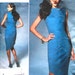 UNCUT Close Fitting Lined Dress by Tom & Linda Platt Bust 31.5 - 38