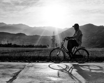 Vietnam photography Vietnamese man Elderly Vietnam Farmer