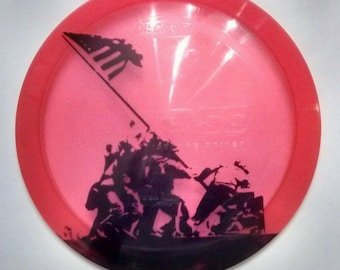 Iwo Jima Flag Raising Disc Golf Disc- Innova or Discraft Discs- United States Marine Corps- Great Gift for Graduation or Christmas
