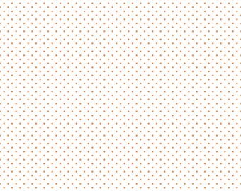 Orange Polka Dot Fabric - Riley Blake Swiss Dot - Orange Dot Fabric By The 1/2 Yard