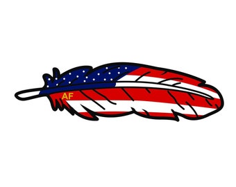 Official American Feathers Decal