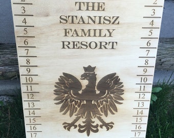 Personalized Horseshoe/Cornhole Scoreboard, Personalized, Customized, Perfect Gift