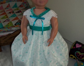 Southern bell dress and hoop underskirt