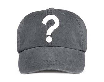 QUESTION MARK Funny Humor Baseball Style Cap Hat Vinyl Print