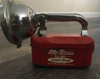 Vintage Big Beam No 166 Flashlight
