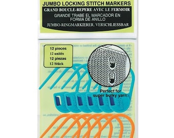 Clover Jumbo Locking Stitch Markers Part No. 3109