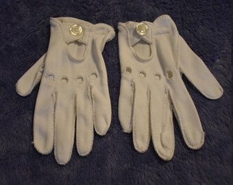 Vintage Girls Cotton Gloves
