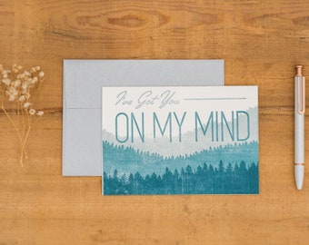 On My Mind -- Letterpress Card