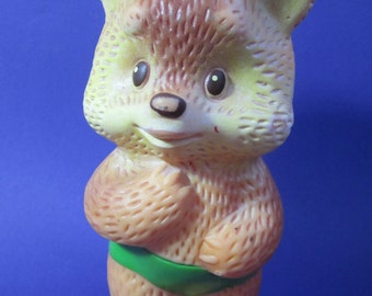 Vintage Rubber Toy Bear Mishka, USSR, Soviet Russia