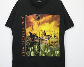 Eagles Shirt Vintage tshirt 1994 Hell Freezes Over World Tour 1990s Don Henley Concert tee Soft Folk Rock Country Band Joe Walsh Glenn Frey