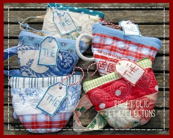 Clutch, pouch Tea Cup to order