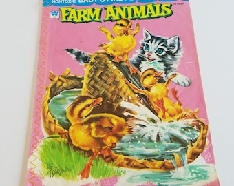 1959 A Whitman Book - Baby's First Book Farm Animals