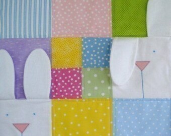 SALE - PDF e-Pattern - Peek-A-Boo Bunny Quilt
