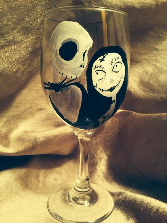 nightmare before christmas wine glass nightmare before christmas wine glass set