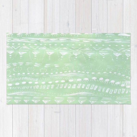 Mint Green Geometric Area Rug mint green rug geometric rug