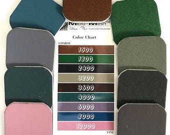 Micro-Mesh Assorted Polishing Soft Pads. 9 Pack